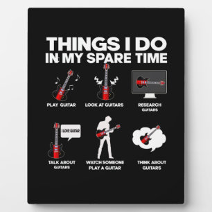 Plaque Photo Guitare Guitariste Addicité Musique Guitariste Ann