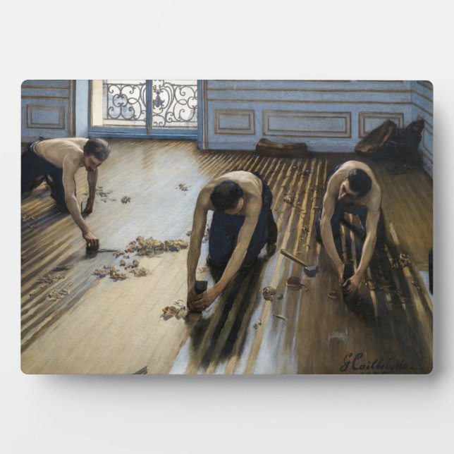 Plaque Photo Gustave Caillebotte - Les Graveuses (Devant)
