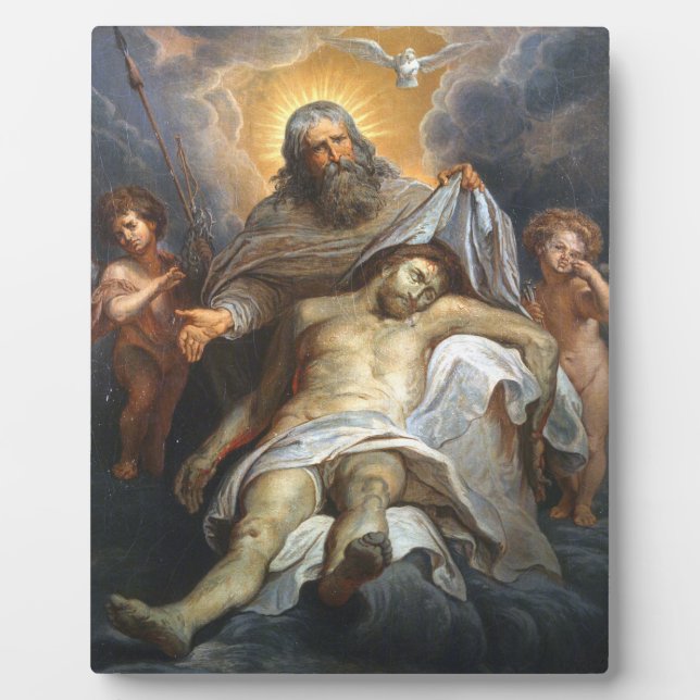 Plaque Photo Gustave Dore - La Sainte Trinite (Devant)