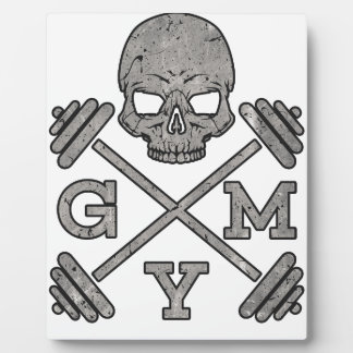 Plaque Photo Gym Skeleton Poster Sport Fitness