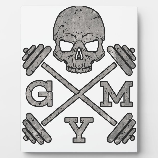 Plaque Photo Gym Skeleton Poster Sport Fitness (Devant)