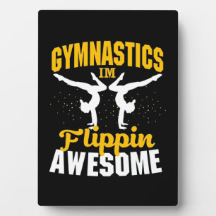 Plaque Photo Gymnastique Je Suis Flippin Awesome