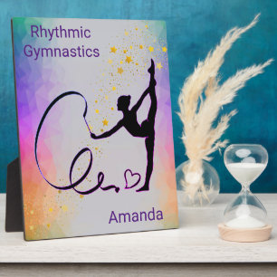 Plaque Photo Gymnastique rythmique ruban filles