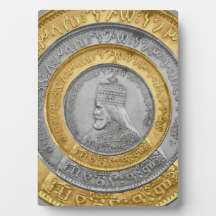 Plaque Photo Haile Selassie Jah Rastafari Reggae Rasta Roots