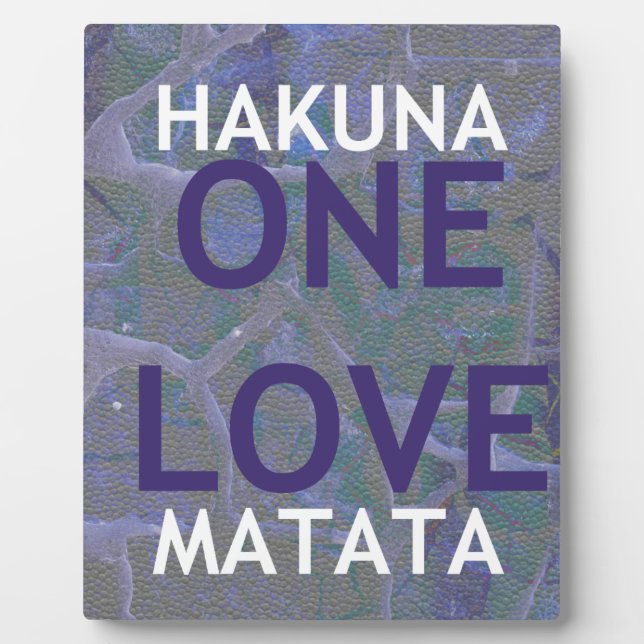 PLAQUE PHOTO HAKUNA MATATA (Devant)