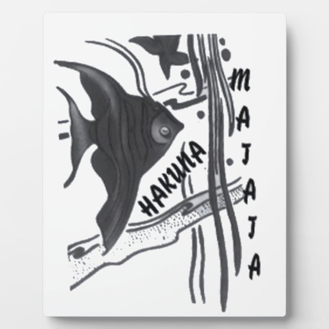 Plaque Photo Hakuna Matata Fish Art Imprimer (Devant)