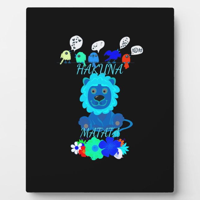 Plaque Photo Hakuna Matata Hakunamatata baby lion king.png (Devant)