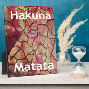 Plaque Photo Hakuna Matata Lion Cub Design