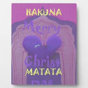 Plaque Photo Hakuna Matata Merry Christmas Love Design.jpg