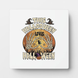 Plaque Photo Halloqueen aime les mains de squelette d'Halloween
