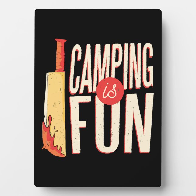 Plaque Photo Halloween Camping (Devant)