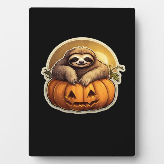 Plaque Photo Halloween classique à thème Sloth T-Shirt_1 (Devant)
