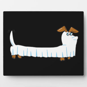 Plaque Photo Halloween Dachshund
