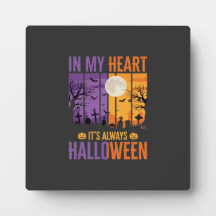 Plaque Photo Halloween Dans Mon Cœur Cimetière Effrayant