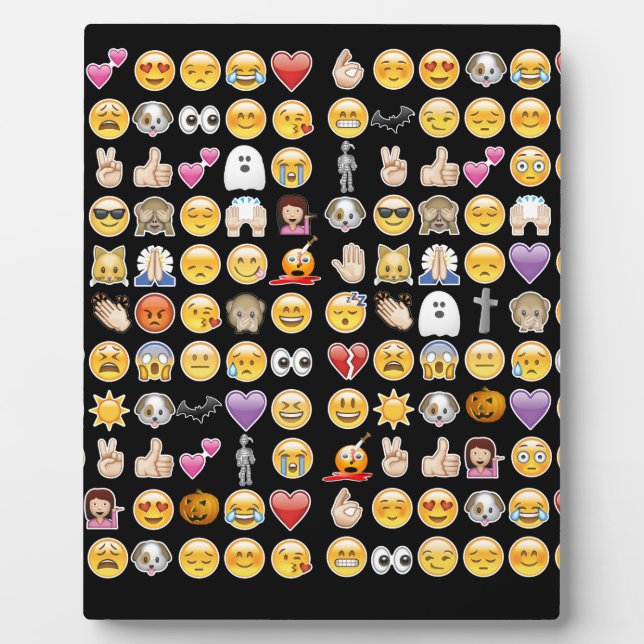 Plaque Photo halloween emoji (Devant)