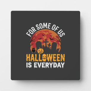 Plaque Photo Halloween est tous les jours Lune de cimetière eff