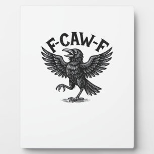 Plaque Photo Halloween F-Caw-F Oiseau Corbeau Femmes Hommes Min