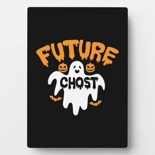 Plaque Photo Halloween Futur Chost Anniversaire (Devant)