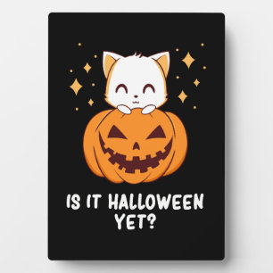 Plaque Photo Halloween - Halloween Chat - Halloween mignonne