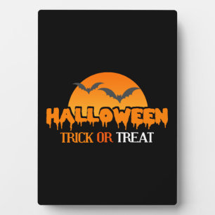 Plaque Photo Halloween - Halloween - Tricoter ou traiter