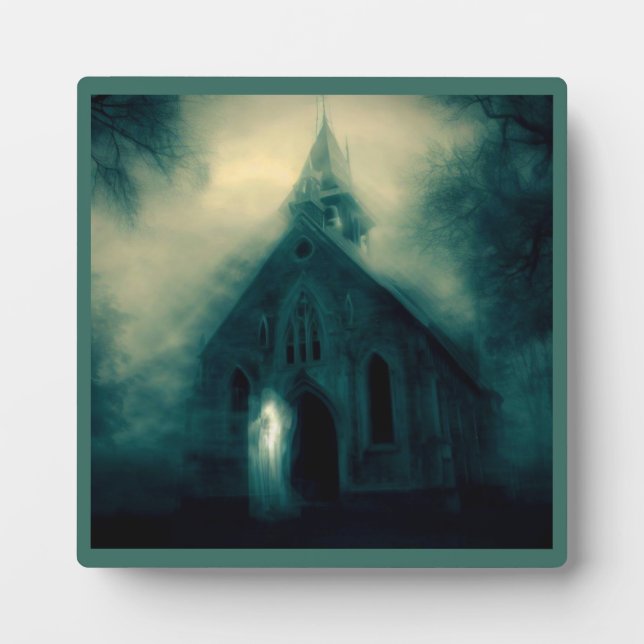 Plaque Photo Halloween - Haunted Church 4 (Devant)