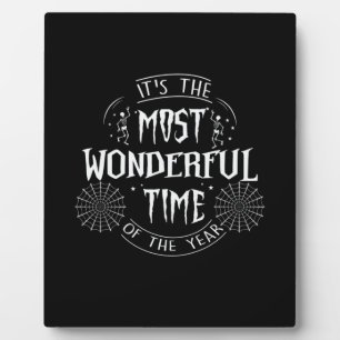 Plaque Photo Halloween It Is The Most Wonderful Time Birthday