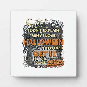 Plaque Photo Halloween Obtenez-le Arbre Citrouilles Chauves-sou