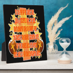 Plaque Photo Halloween pour les chrétiens (Poème)