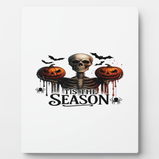 Plaque Photo Halloween Skull Skeleton (Devant)
