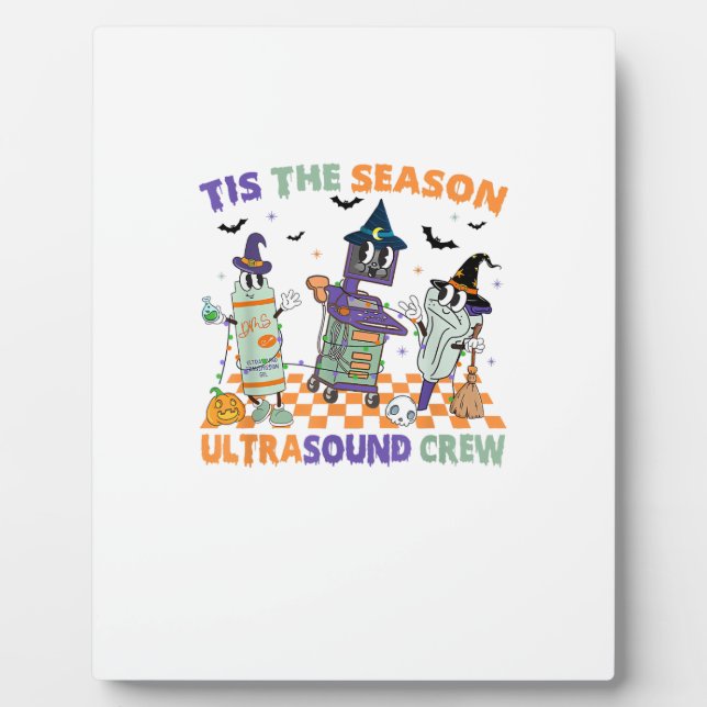 Plaque Photo Halloween Sonography Retro Tis The Season Ultrasou (Devant)