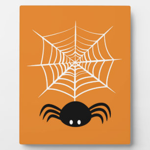 Plaque Photo Halloween Spider Web