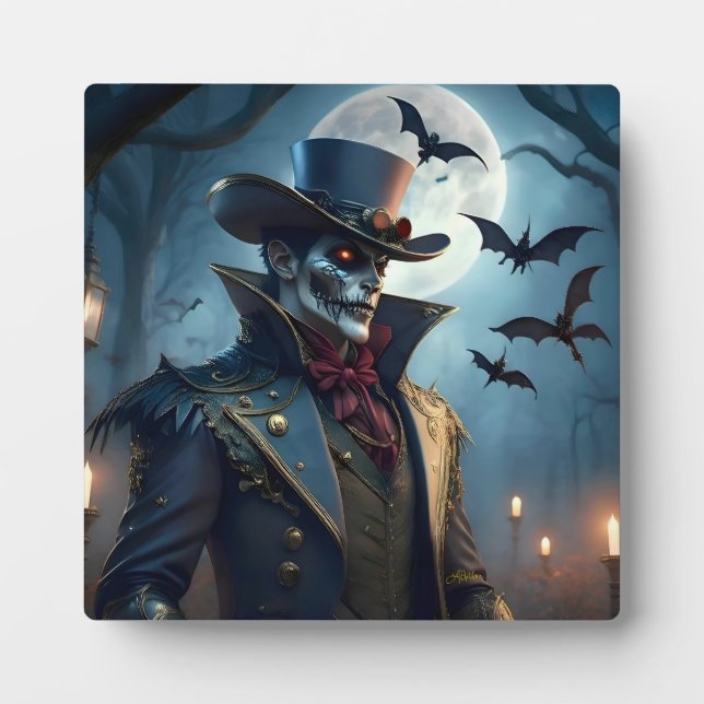 Plaque Photo Halloween Steampunk Southern Gothic Zombie (Devant)