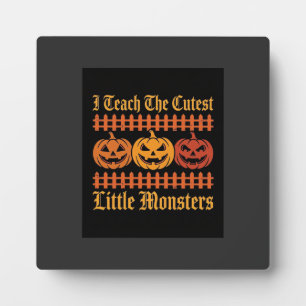 Plaque Photo Halloween Trick Or Treat Petits Monstres Citrouill