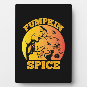 Plaque Photo Halloween Vintage Pumpkin Spice Birthday