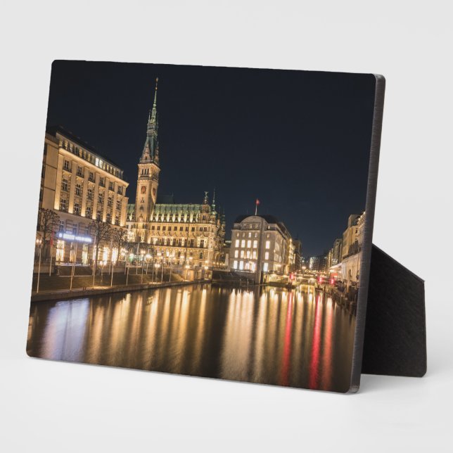 Plaque Photo Hambourg Allemagne (Côté)