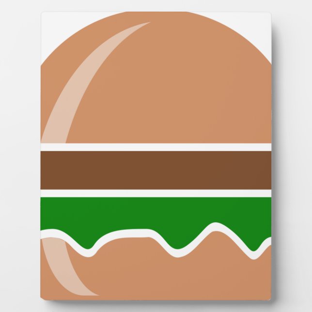 Plaque Photo Hamburger restauration rapide un sandwich (Devant)
