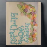 Plaque Photo Happy 90th Colorful Birthday<br><div class="desc">Check out Classieladiee's design! Personalize your own merchandise on any of my Products simply by clicking on the Customize button to insert your own name or text to make a unique product. Try adding text using various fonts & view a preview of your design! Zazzle's easy to customize products have...</div>