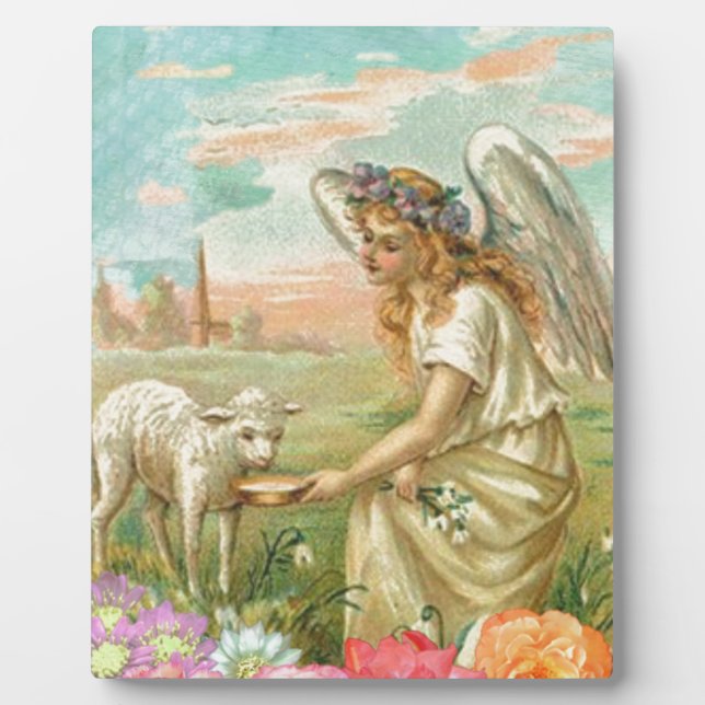 Plaque Photo happy easter angel (Devant)