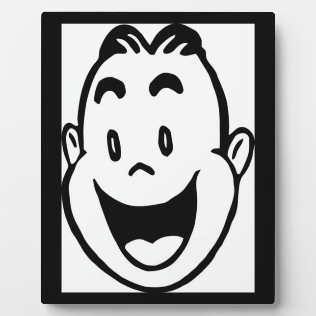 PLAQUE PHOTO HAPPY FACE (Devant)