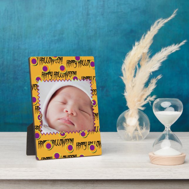 Plaque Photo Happy Halloween! Keepsake Photo Frame (Côté)
