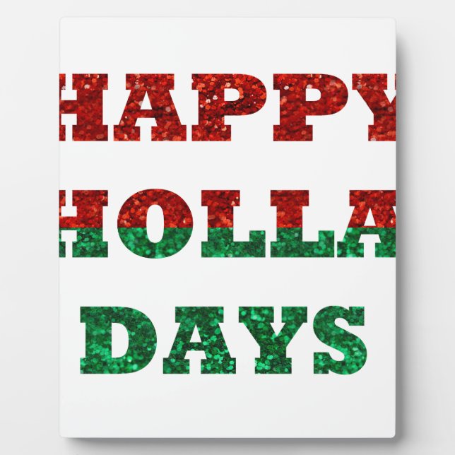 Plaque Photo happy holla days (Devant)