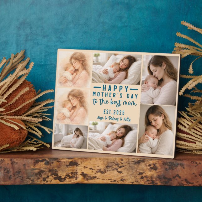 Plaque Photo Happy Mother’s Day | Personalized Photo (Côté)