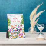 Plaque Photo Happy Snowman Le Festival de Merry Christmas Funny<br><div class="desc">Joyeux Snowmans Joyeux Noël Fête Dessin Drôle Dessin Dessin Dessin Dessin Célébration Snowman - Choisissez / Ajoutez votre texte unique / Police / Couleur - Faites votre cadeau spécial - Redimensionnez et déplacez ou retirez et ajoutez des éléments / image avec outil de personnalisation ! - Dessin et design par...</div>