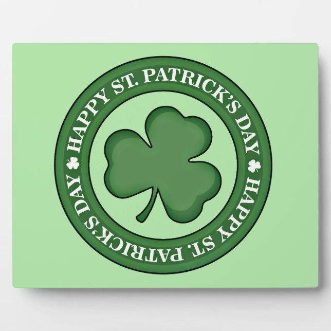 Plaque Photo Happy St. Patricks Day (Devant)