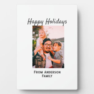 Plaque Photo Happy vacances photo moderne amour simple mo famil