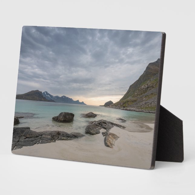 Plaque Photo Haukland Lofoten (Côté)