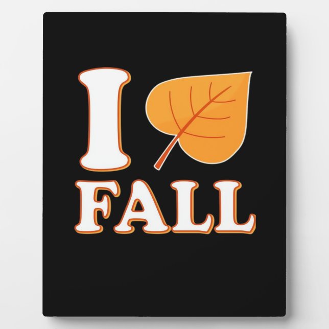 Plaque Photo Heart Fall It’s Fall Y’all Creative Décontracté (Devant)