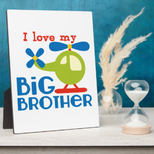 Plaque Photo Hélicoptère J'aime mon Big Brother