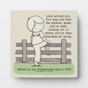 Plaque Photo Herbe plus verte