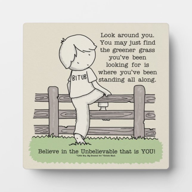 Plaque Photo Herbe plus verte (Devant)